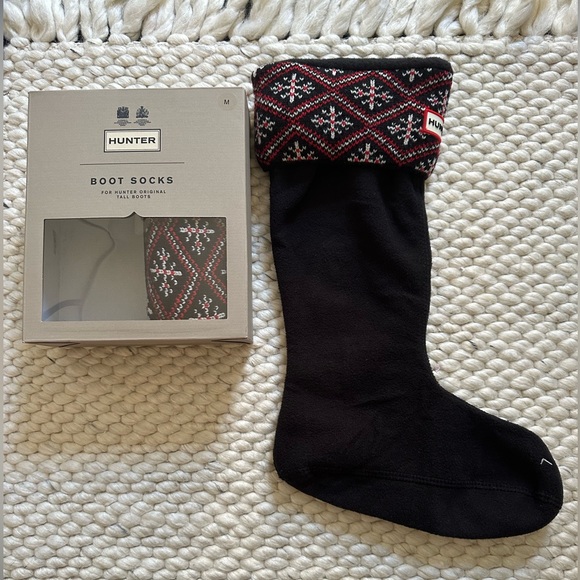NEW $60 Hunter FAIRISLE FOR HUNTER ORIGINAL
TALL BOOTS size M - Picture 4 of 12